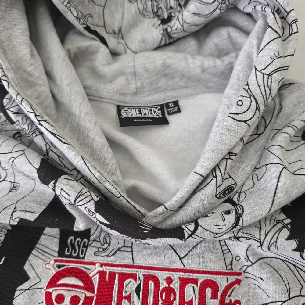 Onepiece Graphic Men’s Hoodie - Light Gray - Picture 6 of 6
